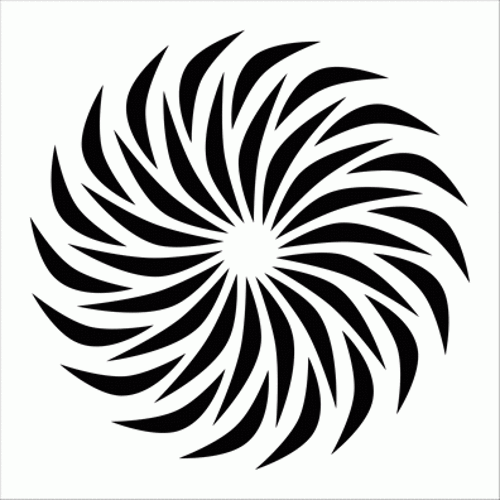 Spiral 2 Stencil Boyama şablonu 30x30 cm, Duvar Stencil, Fayans Stencil, Mobilya Stencil