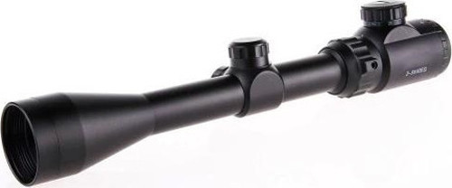 Spike 3-9x40 Zoomlu Çıft Işıklı Av Tüfeği Dürbünü Silah Montaj Kelepçeli