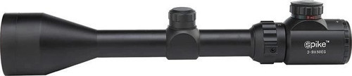 Spike 3-9x50 Zoomlu Keskin Nişancı Tüfek Dürbünü Kırmızı, Yeşil Işık Çelik Gövde