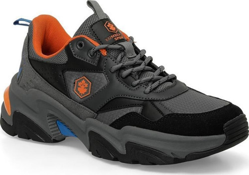 JOAO 4PR K.GRİ TURUNCU COMFORT CASUAL ANATOMİK SPOR AYAKKABISI