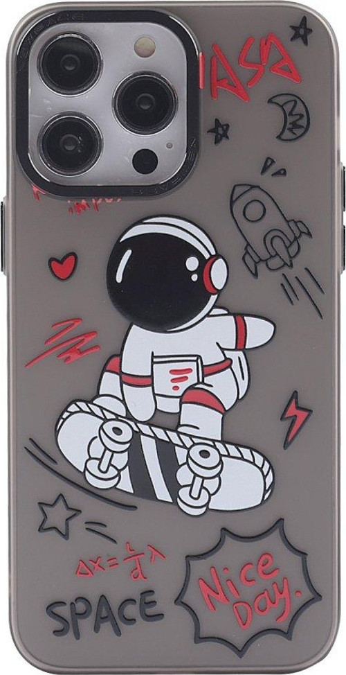 Apple iPhone 13 Pro Kılıf Soft ve Pastel Renkli Desenli Silikon Prada Kapak