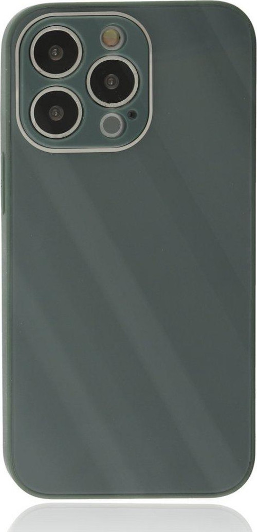 Apple iPhone 14 Pro Max Kılıf Kamera Korumalı Arkası 9H Temperli Cam Yüzey Soft Tasarım Glass Kapak