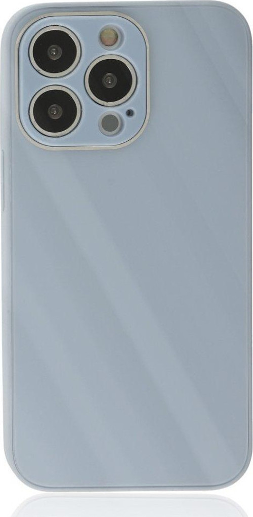 Apple iPhone 14 Pro Max Kılıf Kamera Korumalı Arkası 9H Temperli Cam Yüzey Soft Tasarım Glass Kapak