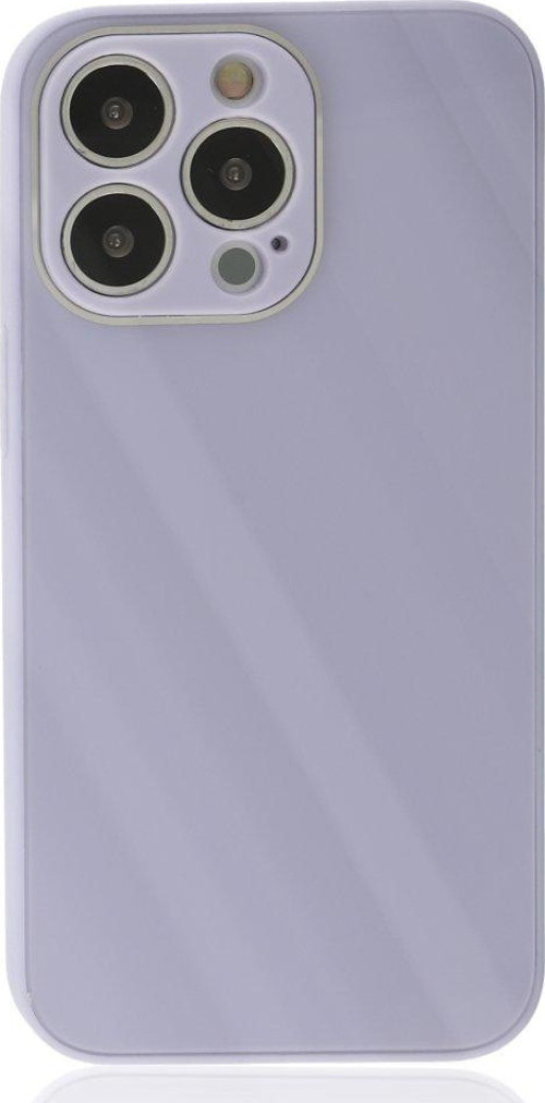 Apple iPhone 14 Pro Max Kılıf Kamera Korumalı Arkası 9H Temperli Cam Yüzey Soft Tasarım Glass Kapak