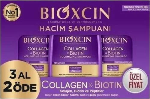 Collagen & Biotin Hacim Şampuan 3 Al 2 Öde 3 x 300 ml