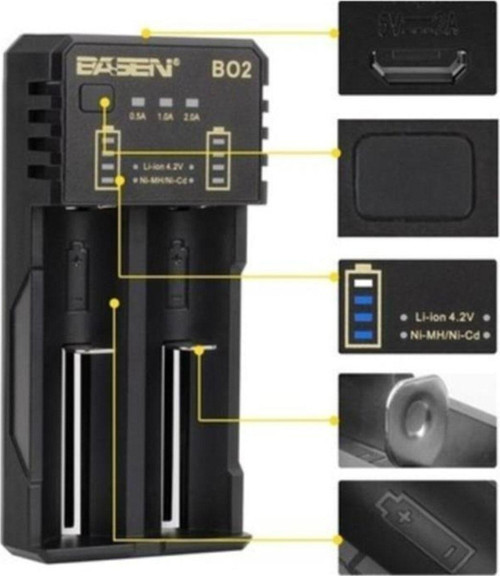 Bo-2 Akıllı Pil Şarj Cihazı 3.7 Lıtyum-Ion Ve 1.2 Nı-Mh