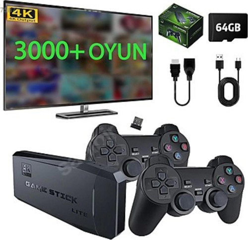 Premium Seri 4k Ultra HD Retro Game Stick 3500 Game Oyun Oyun Konsolu