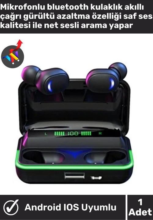 Profesyonel Bluetooth Güçlendirilmiş Kulak İçi Kulaklık Rgb Aydınlatmalı