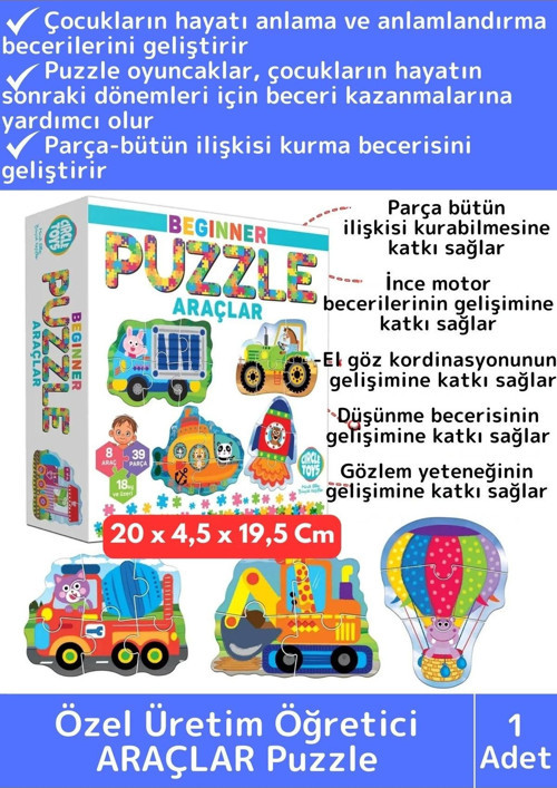 Premium Çocuk El Göz Koordinasyonu Zeka Geliştirici Eğitici Tanıtıcı Beginner ARAÇLAR Puzzle Oyunu