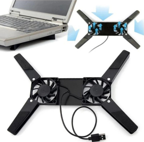 Özel Seri Taşınabilir Katlanabilir Çift Fanlı Laptop Soğutucu Tüm Cihazlarla Uyumlu