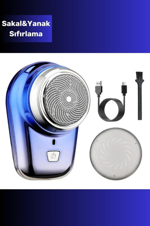 Mini Tasarım Shaver (Sıfır Sakal) Tıraş Makinesi USB Şarjlı Günlük Kullanım