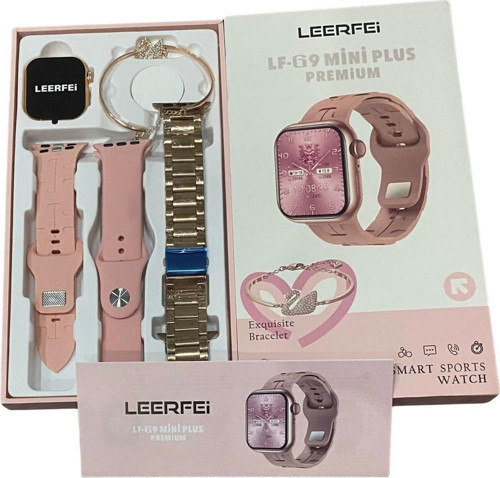 G9 Mini New Gift Box Genç Akıllı Saat Arama Yanıtlama 3 Kordon Bileklik Hediyeli Saat 3 Strap