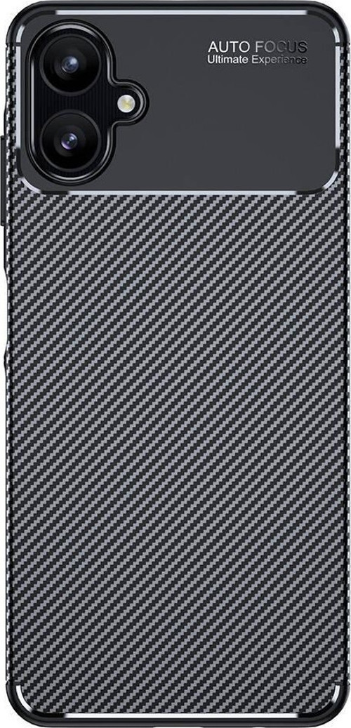 Samsung Galaxy A06 Kılıf Darbe Emici Uzun Ömürlü Parmak İzi Yapmaz Karbon Tasarım Negro Kılıf