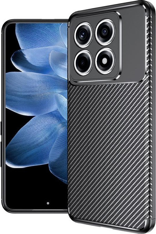 Xiaomi 14T Kılıf Darbe Emici Uzun Ömürlü Parmak İzi Yapmaz Karbon Tasarım Negro Kılıf