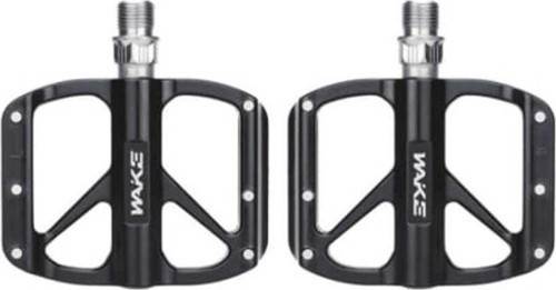 Wake Aluminyum Rulmanlı MTB BMX Pedal CR-MO Mil 95 x 74 x 18 mm 315 Gram Siyah