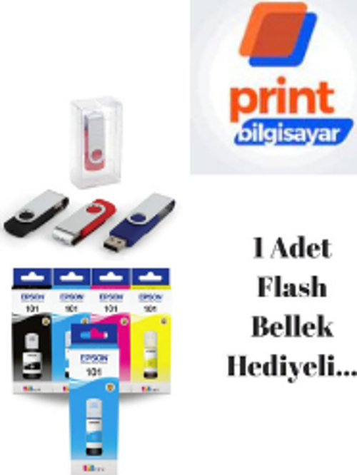 Epson 101 / L6290 Orjinal Mürekkep Takımı +1 Mavi Hediyeli Flash Usb Bellek Hediyeli