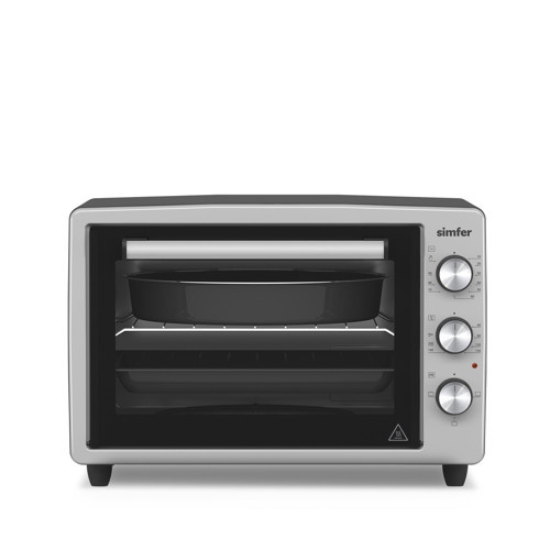 3426 İnox Gri 34 LT Statik Mini/Midi Fırın - 4 Fonksiyon, Programlanabilir Pişirme & Isı Kontrol