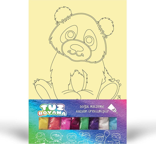 Panda-1 Tuz Boyama Oyunu, Eğitici Aktivite, Kum Boyama Oyunu