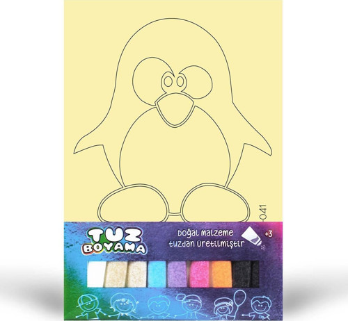 Penguen Tuz Boyama Oyunu, Eğitici Aktivite, Kum Boyama Oyunu