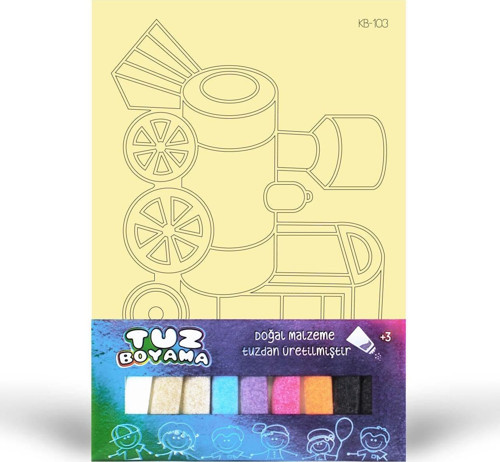 Tren Tuz Boyama Oyunu, Eğitici Aktivite, Kum Boyama Oyunu