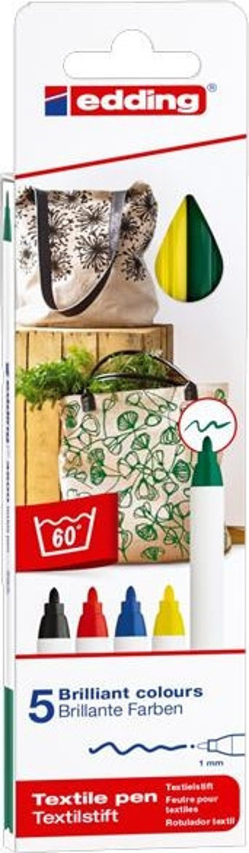 Kumaş Boyama Kalemi 5 Li Kutu Basıc E-4600