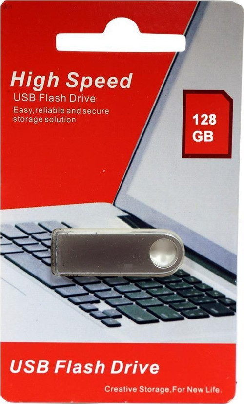 128GB Metal 2.0 USB Flash Bellek