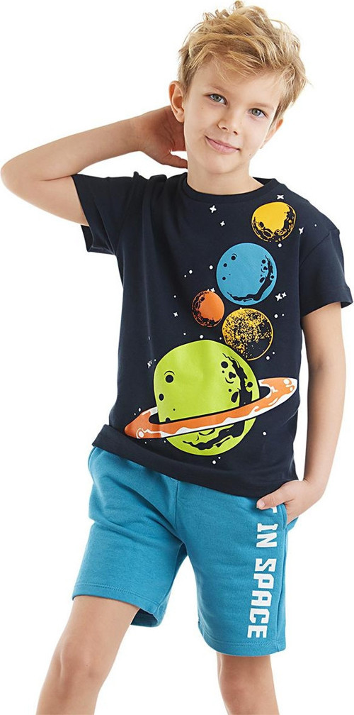 Gezegenler Erkek Çocuk Yazlık T-shirt Şort Takım