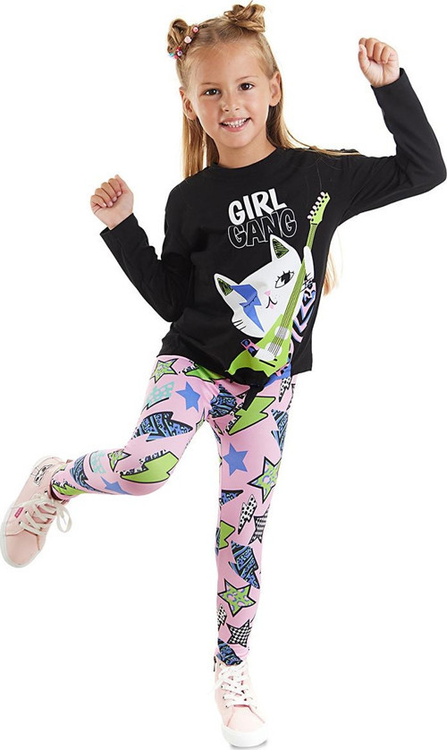 Girl Gang Kız Çocuk T-shirt Tayt Takım