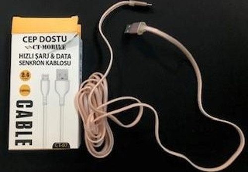 Ct-07 2.4a Lightning Data Kablosu Hızlı Şarj 1,5mt