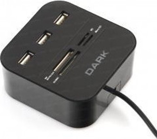 UCR202 USB MicroSD-SD-MMC-M2-MS PRO DUO Kart Okuyuculu USB Çoklayıcı