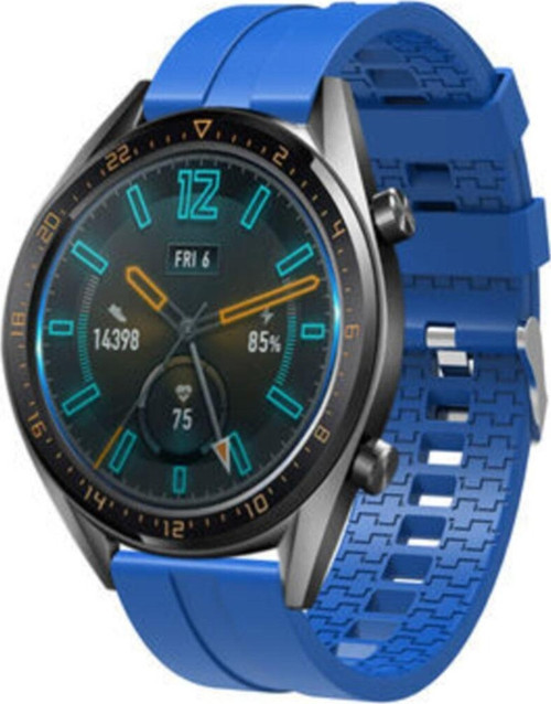 Huawei GT2 Uyumlu 46mm Silikon Kordon - Saks Mavi