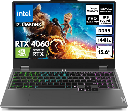 LOQ 15IRX9 i7-13650HX 40GB 512GB SSD (115W) RTX4060 8-GB 15.6" FHD Windows 11 Home 83DV00HTTR BT19