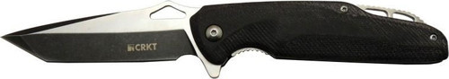 Crkt Predator 706 CBK Siyah Kamp / Outdoor Çakı 21cm - Yarı Otomatik, Kemerlikli, Kutulu
