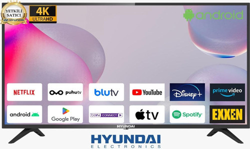 65hyn2104 65'' 165cm Ekran Android 4k Full Hd Kendinden Uydulu Wifi Smart D-led Tv Görüntü