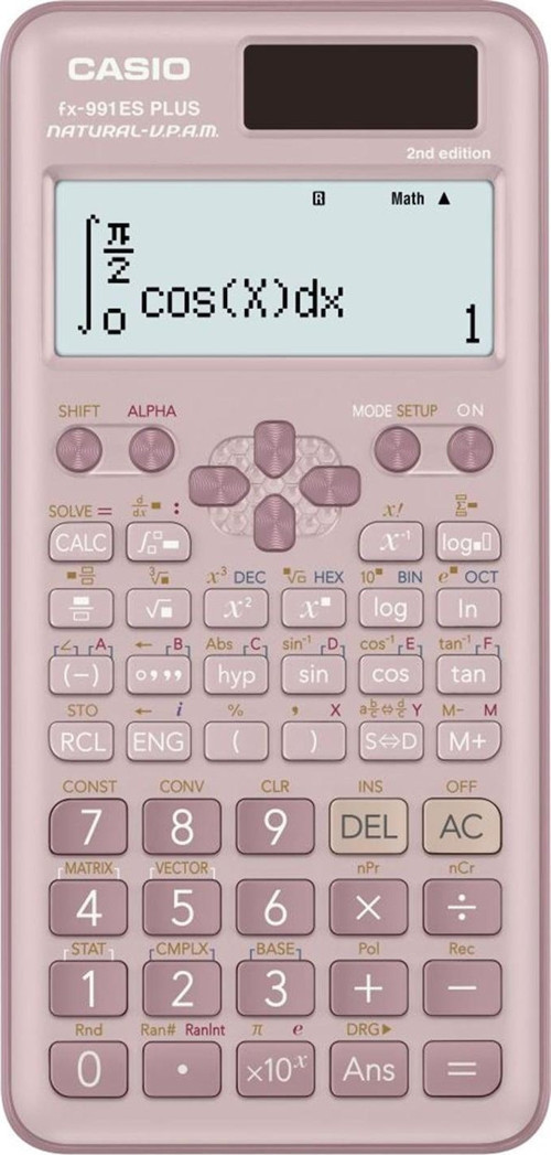 FX-991ES Plus Pembe 2. Versiyon Bilimsel Fonksiyonlu Hesap Makinesi