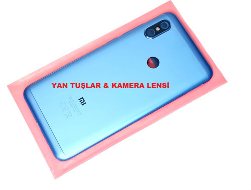 Xiaomi Redmi Note 6 Pro Kasa Arka Pil Batarya Kapağı MAVİ