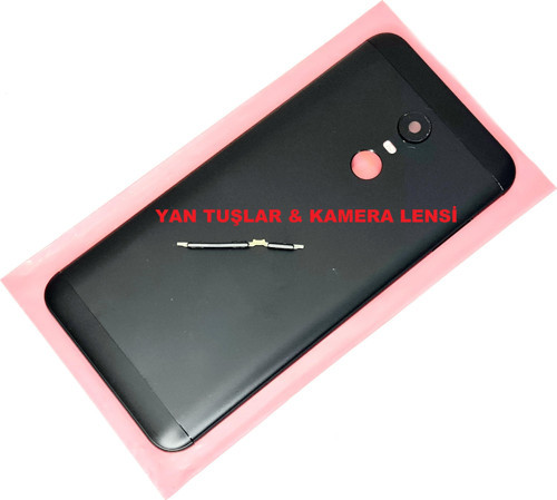 Xiaomi Redmi 5 Plus Kasa Arka Pil Batarya Kapağı (YAN TUŞLAR) SİYAH