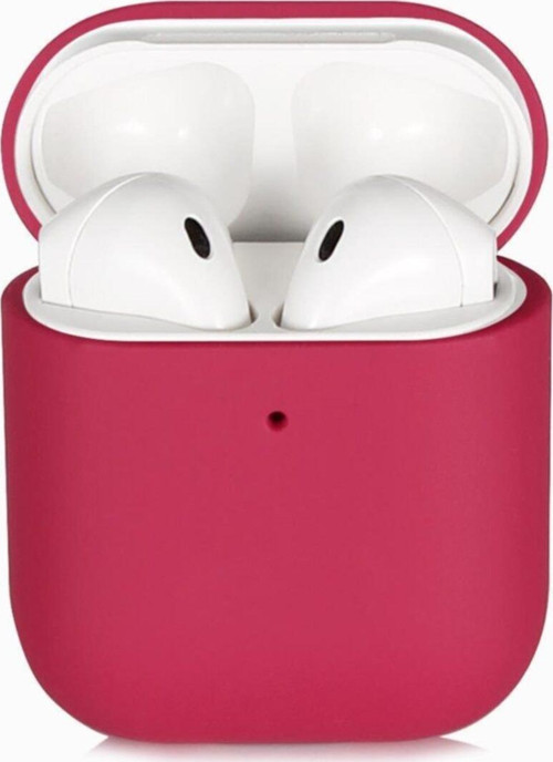 Apple Airpods Uyumlu İnce ve Esnek Yapılı Kılıf - Pembe