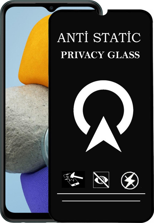 Samsung Galaxy M23 Tam Kaplayan Anti Statik Görünmez Safir Ekran Koruyucu Hayalet Cam