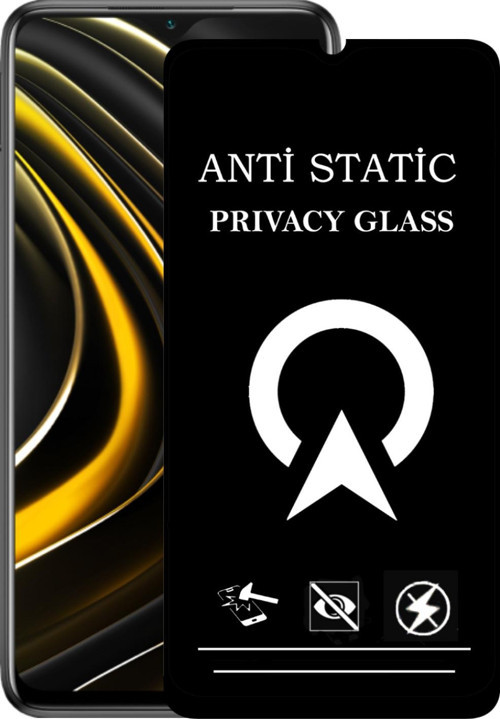 Xiaomi Poco M3 Tam Kaplayan Anti Statik Görünmez Safir Ekran Koruyucu Hayalet Cam