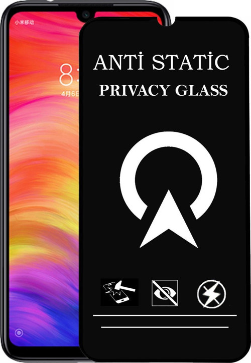 Xiaomi Redmi Note 7 Pro Tam Kaplayan Anti Statik Görünmez Safir Ekran Koruyucu Hayalet Cam