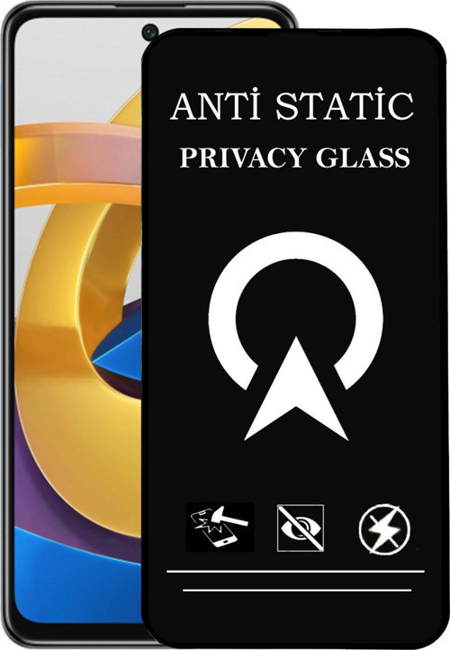 Xiaomi Poco M4 Pro Tam Kaplayan Anti Statik Görünmez Safir Ekran Koruyucu Hayalet Cam