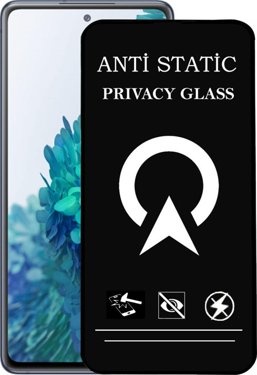 Samsung Galaxy S20 Fe Tam Kaplayan Anti Statik Görünmez Safir Ekran Koruyucu Hayalet Cam