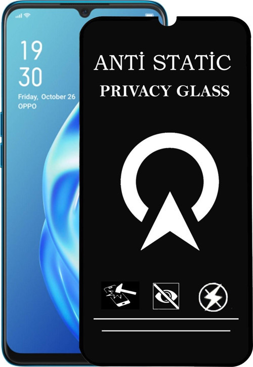 Oppo A91 Tam Kaplayan Anti Statik Görünmez Safir Ekran Koruyucu Hayalet Cam