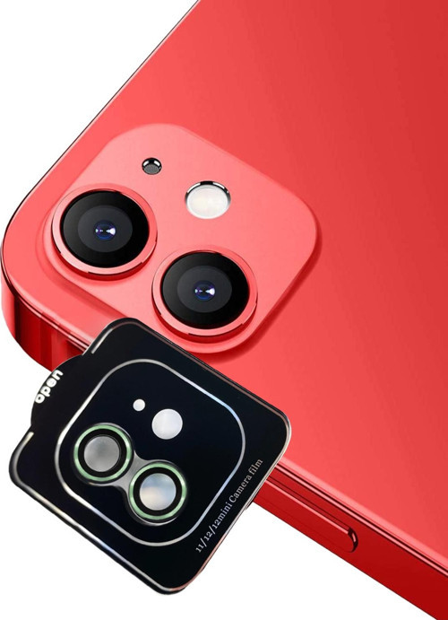 Apple iPhone 11 Safir Temperli Cam Kamera Lens Koruyucu - Yeşil