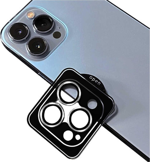 Apple iPhone 14 Pro Max Safir Temperli Cam Kamera Lens Koruyucu - Gümüş
