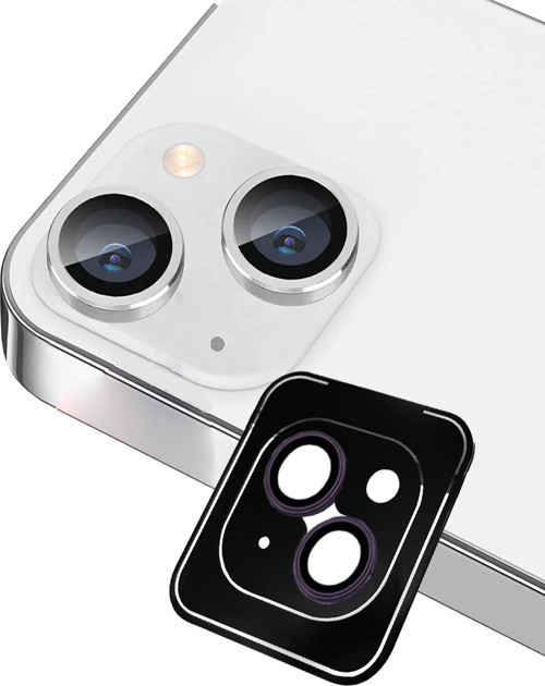 Apple iPhone 14 Safir Temperli Cam Kamera Lens Koruyucu - Mor