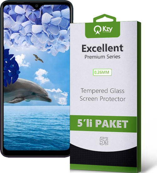 Reeder P13 Blue Max Temperli Ekran Koruyucu Kırılmaz Cam Ekonomik 5'li Paket