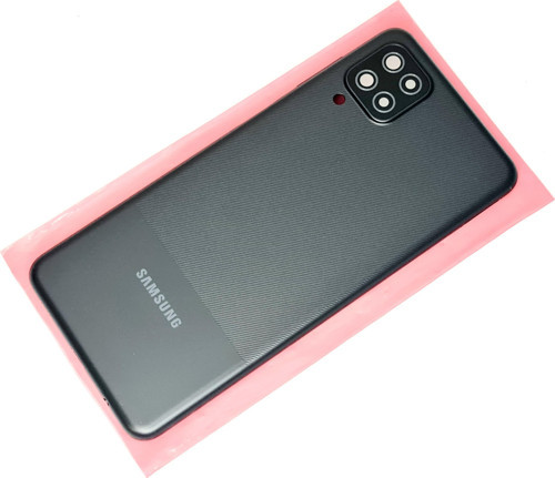 Samsung Galaxy A12 Kasa Arka Pil Batarya Kapağı SİYAH