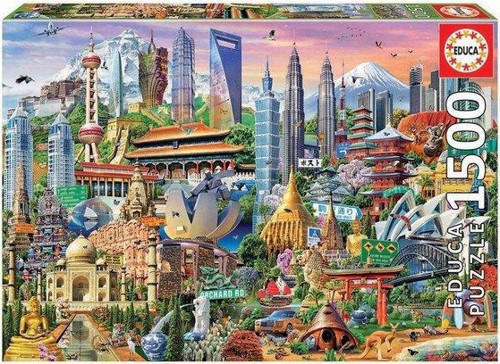 17979 Asia 1500 Parça Puzzle